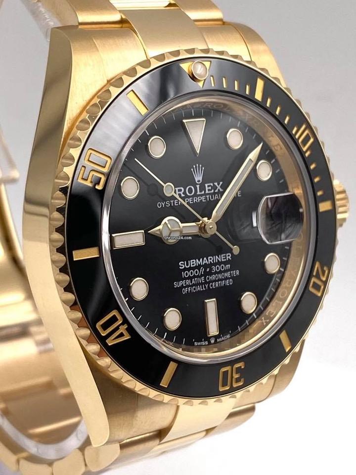 Rolex | Submariner | 126618LN | Yellow gold | Yellow gold | Black | Automatic
