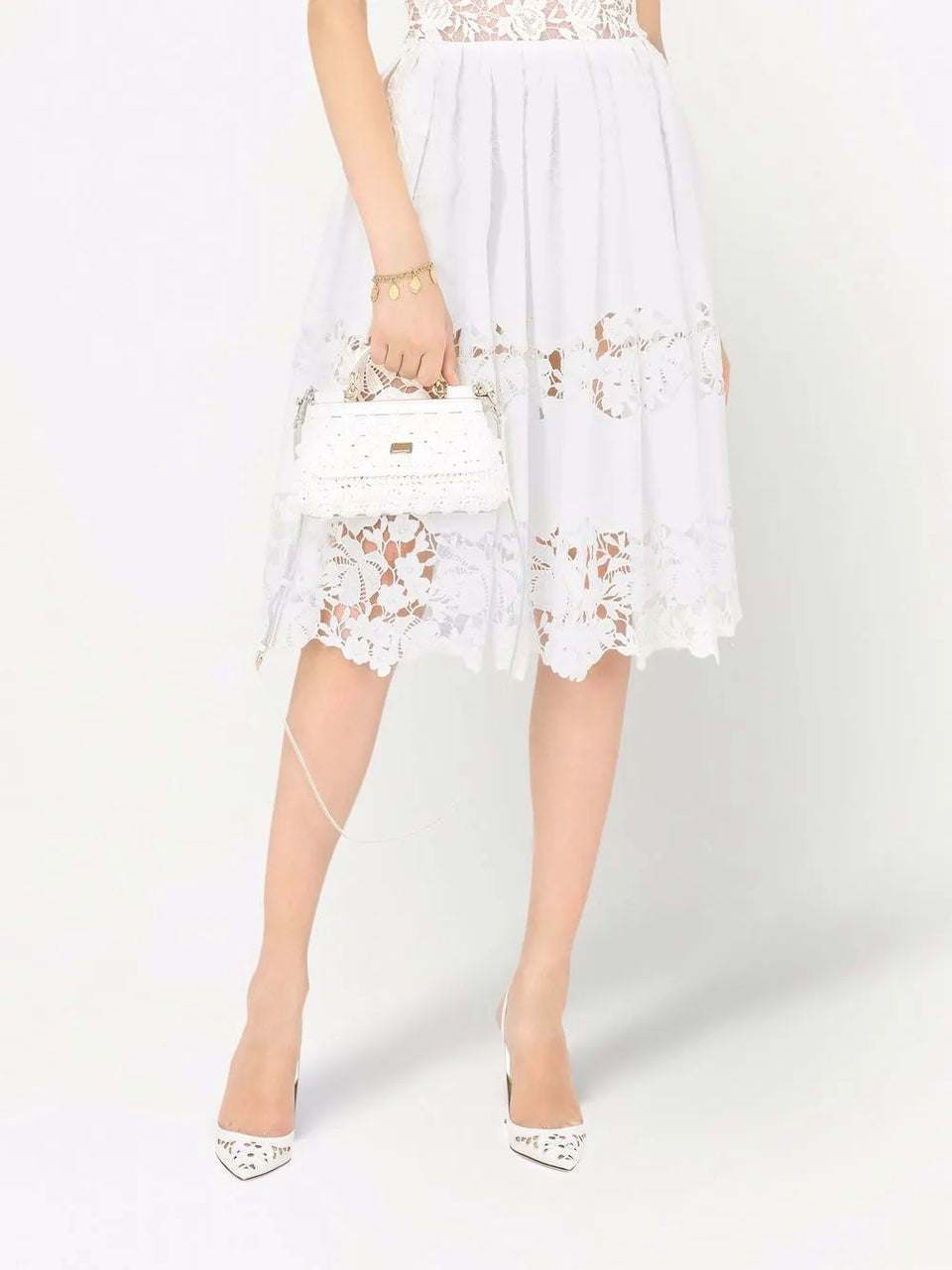 mini Sicily crochet raffia top-handle bag