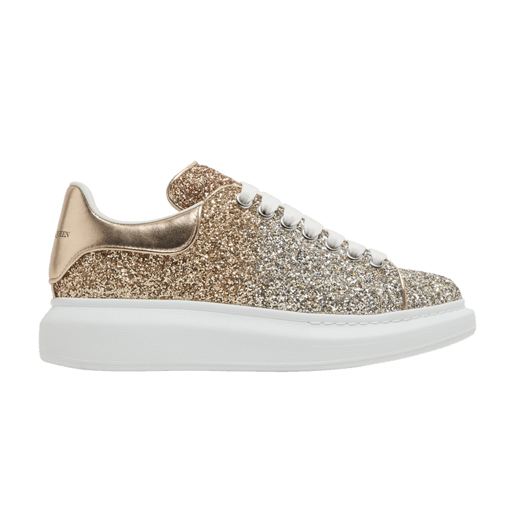 Alexander McQueen Wmns Oversized Sneaker 'Rose Gold Glitter'