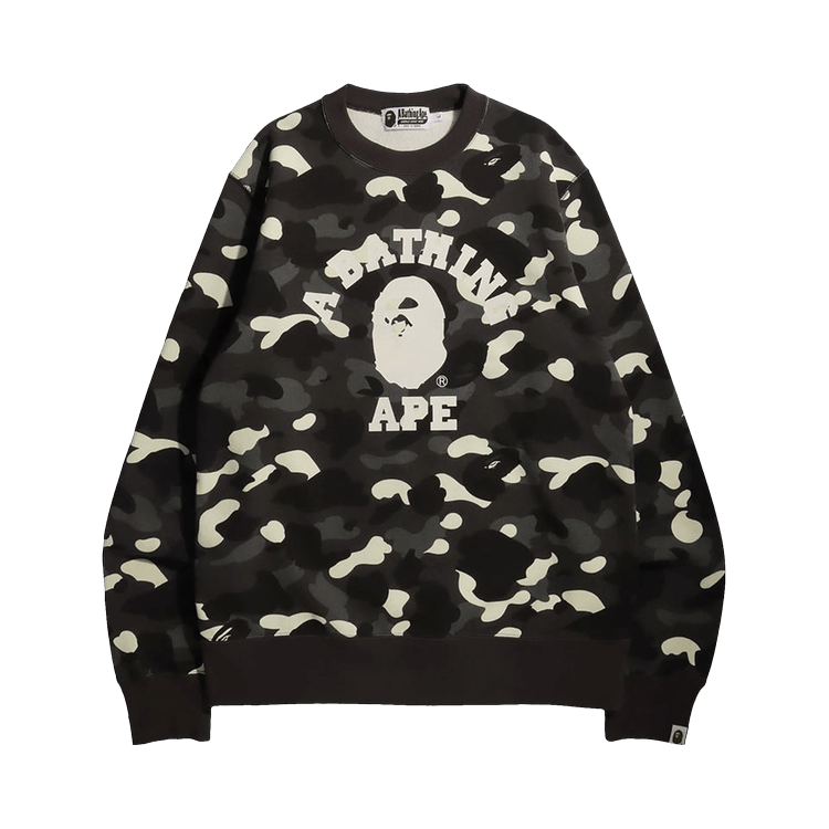 Bape City Camo College Crewneck Sweatshirt Medium Size