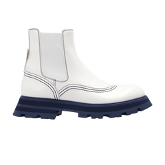 Alexander McQueen Wmns Wander Chelsea Boot 'White Navy'