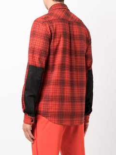 check-print long-sleeved shirt