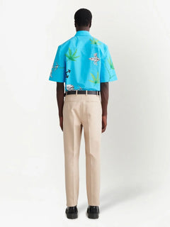 cotton tailored trousers