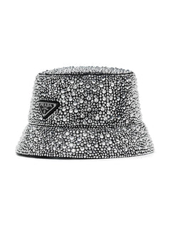 crystal-embellished bucket hat