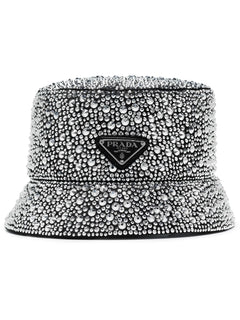 crystal-embellished bucket hat