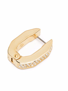 Dextera crystal embellished hoop earrings