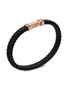 18kt rose gold Chevron bracelet (6mm)