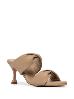 Twist double-strap sandals