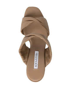 Twist double-strap sandals