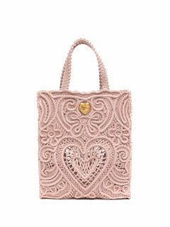 small Beatrice cordonetto-lace tote bag