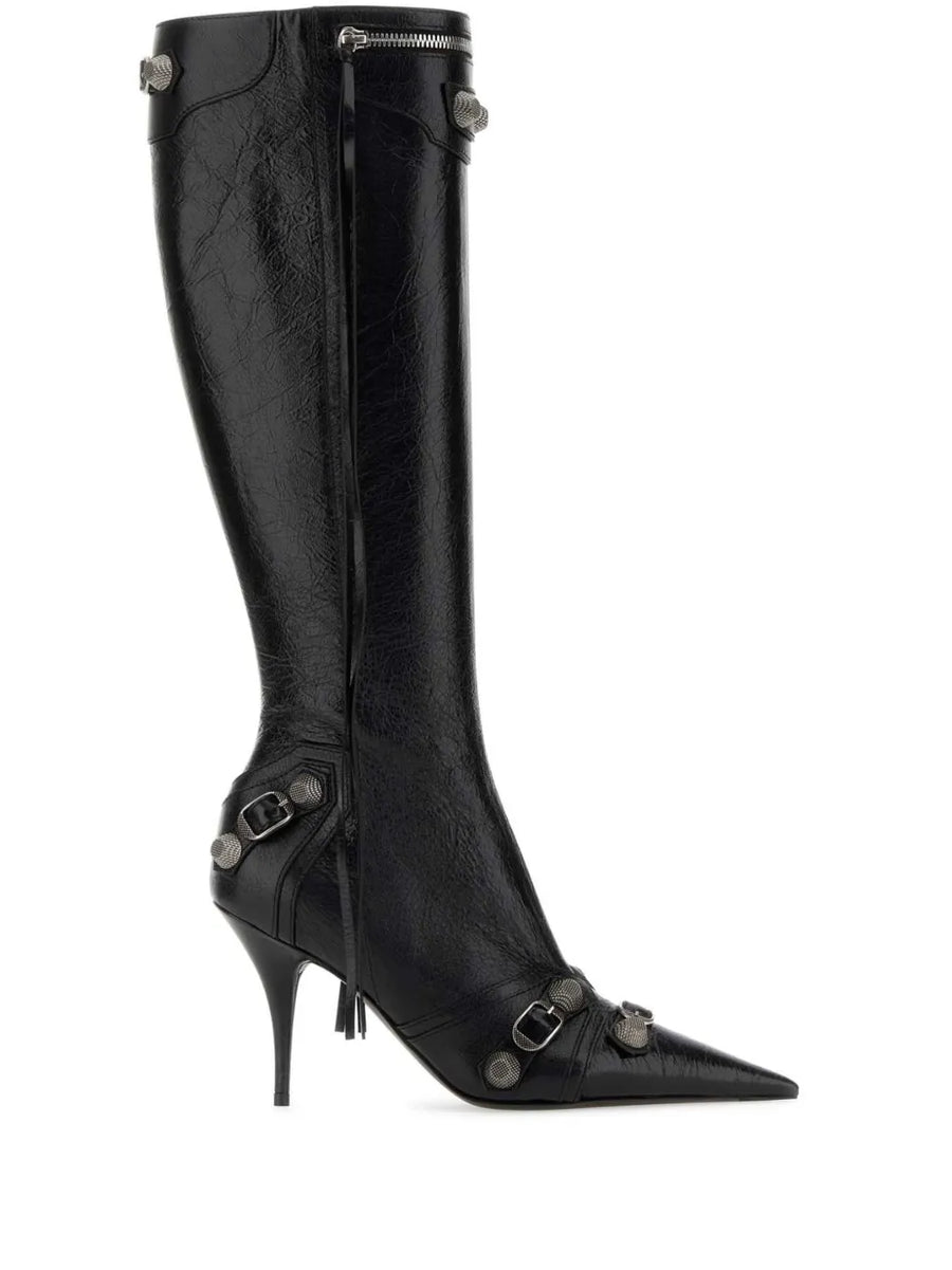 90mm Cagole leather boots