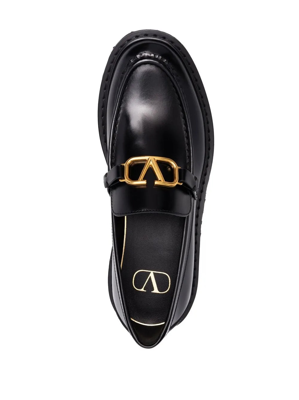 VLogo Signature leather loafers