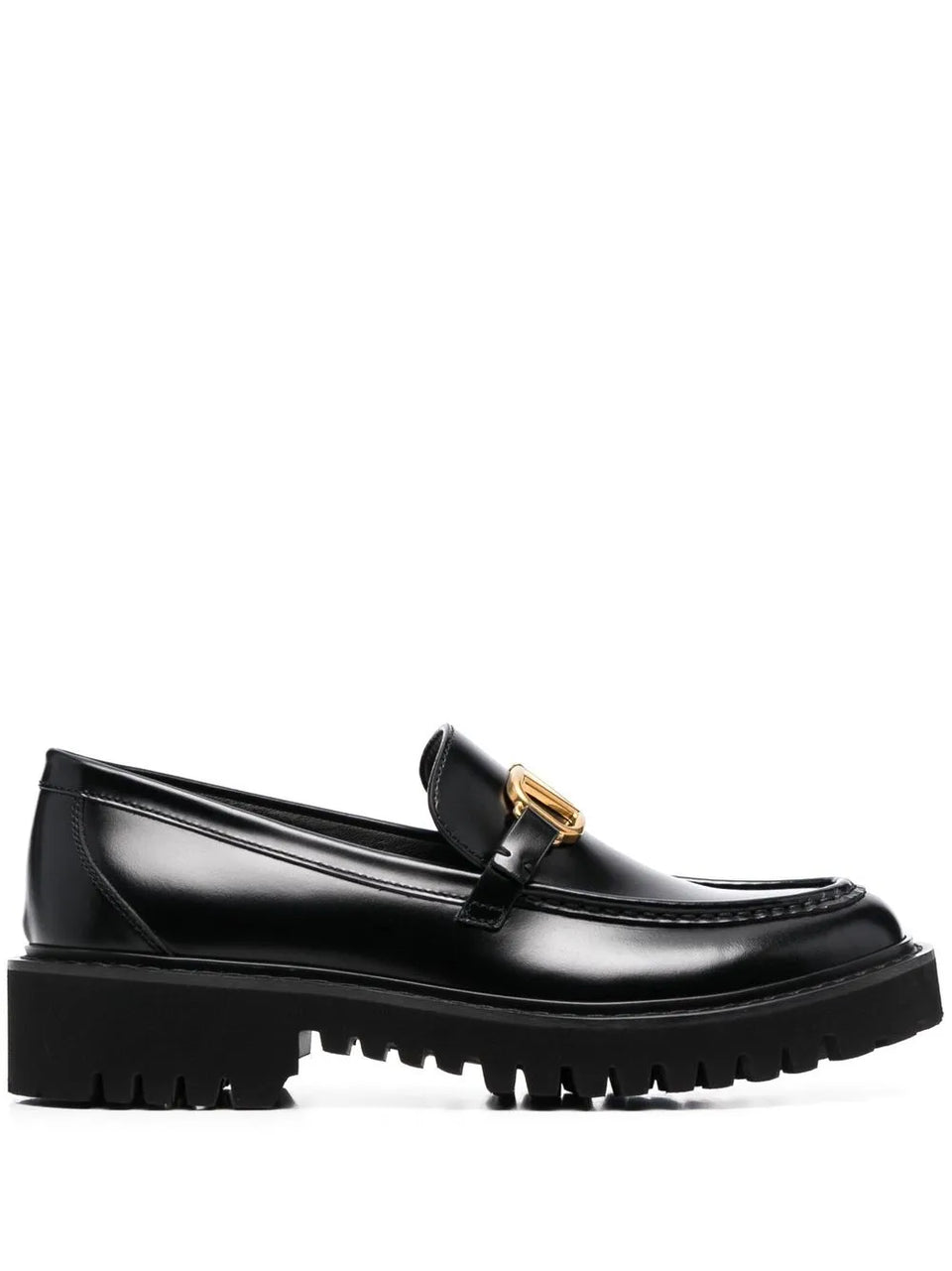 VLogo Signature leather loafers