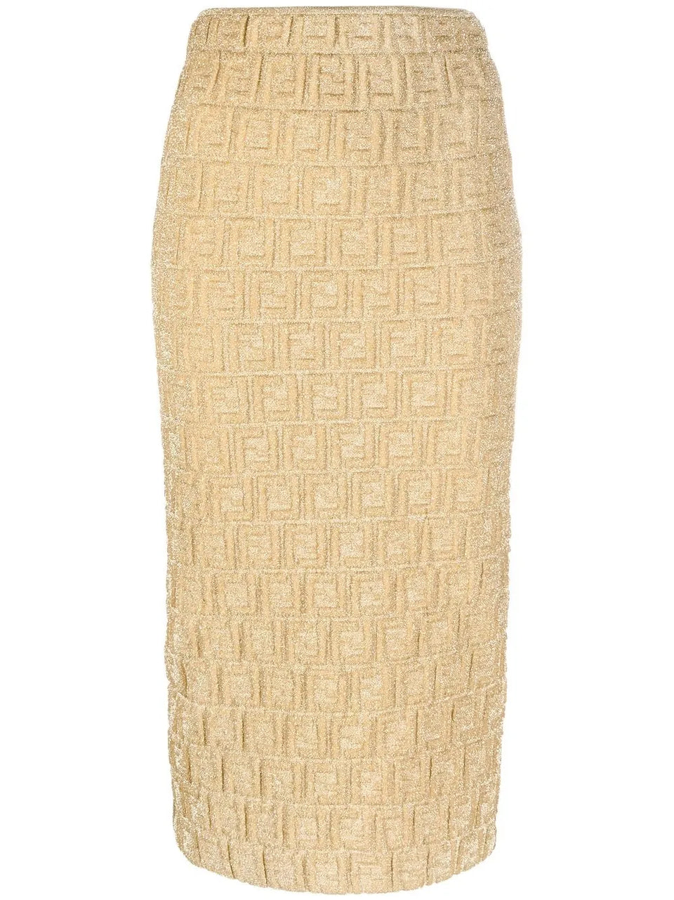 FF-motif pencil skirt