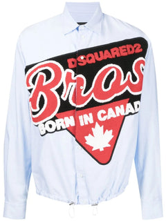 logo-patch long sleeve shirt