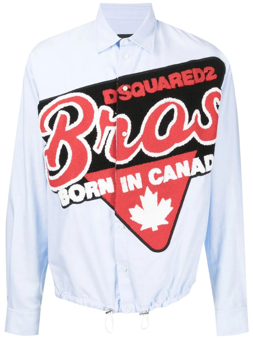 logo-patch long sleeve shirt