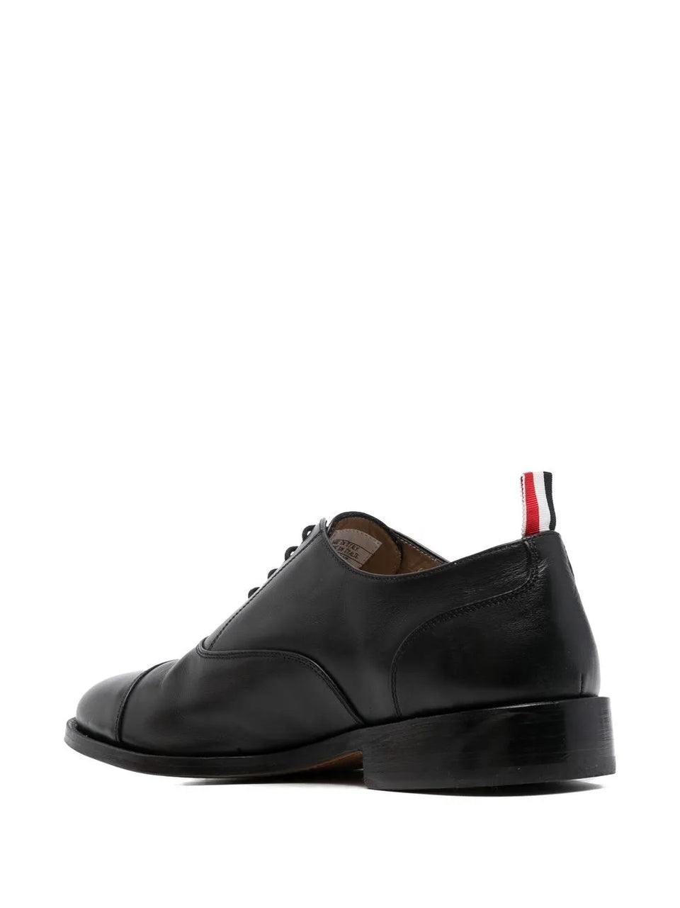 grosgrain-loop trim lace-up shoes