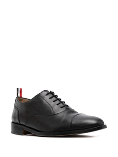 grosgrain-loop trim lace-up shoes