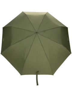 logo-print pinstripe umbrella