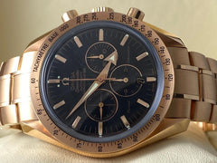 Omega Speedmaster Broad Arrow Michael Schumacher Rose Gold 3159.50.00 New Full Set