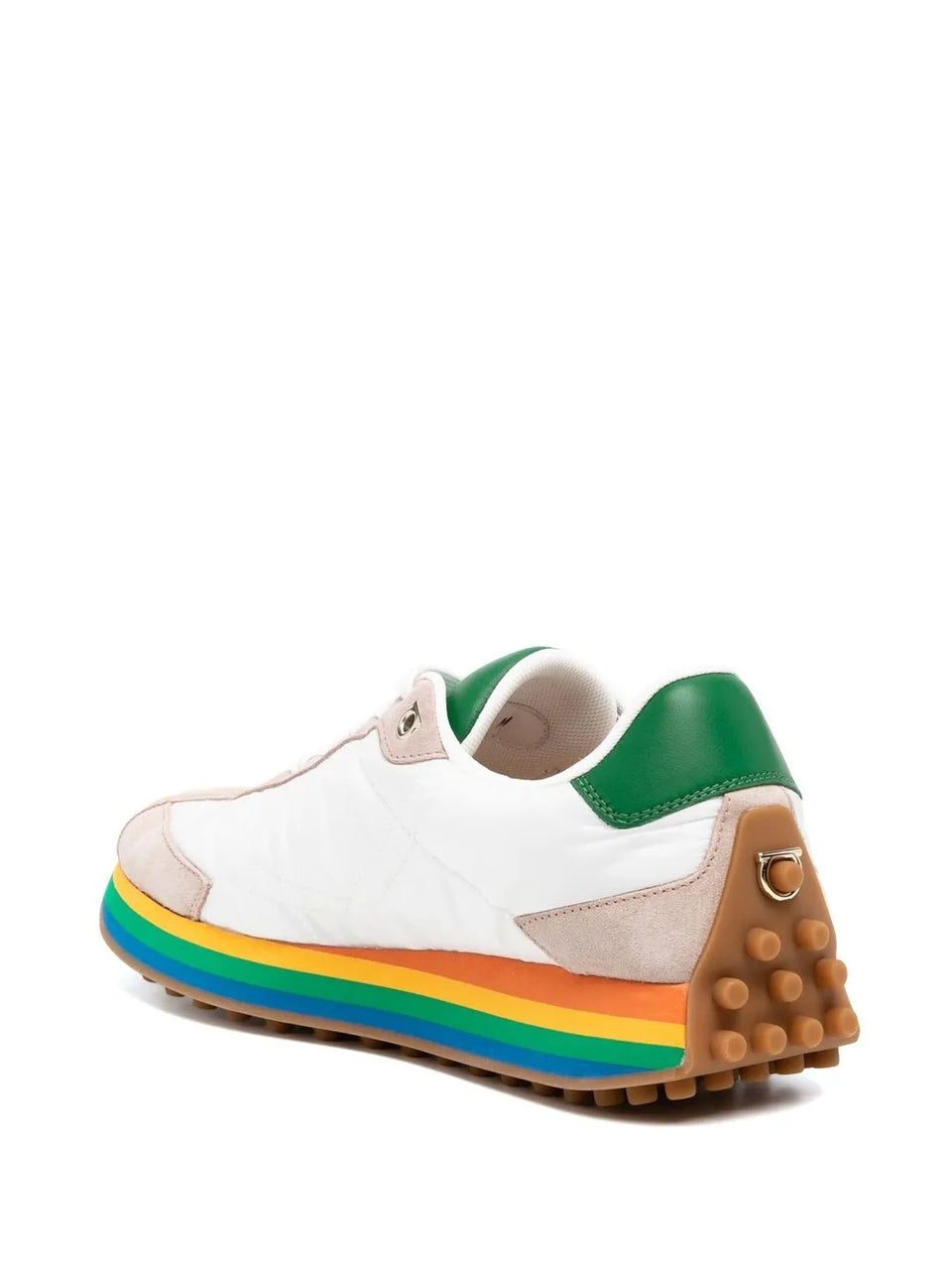 rainbow-soled low-top sneakers