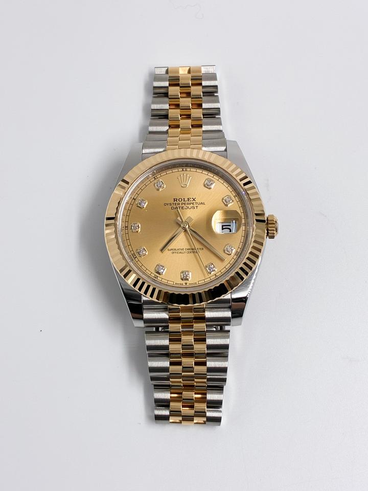 Rolex | Datejust | 126333G | Yellow gold | 41 mm | Yellow gold | Champagne | Automatic