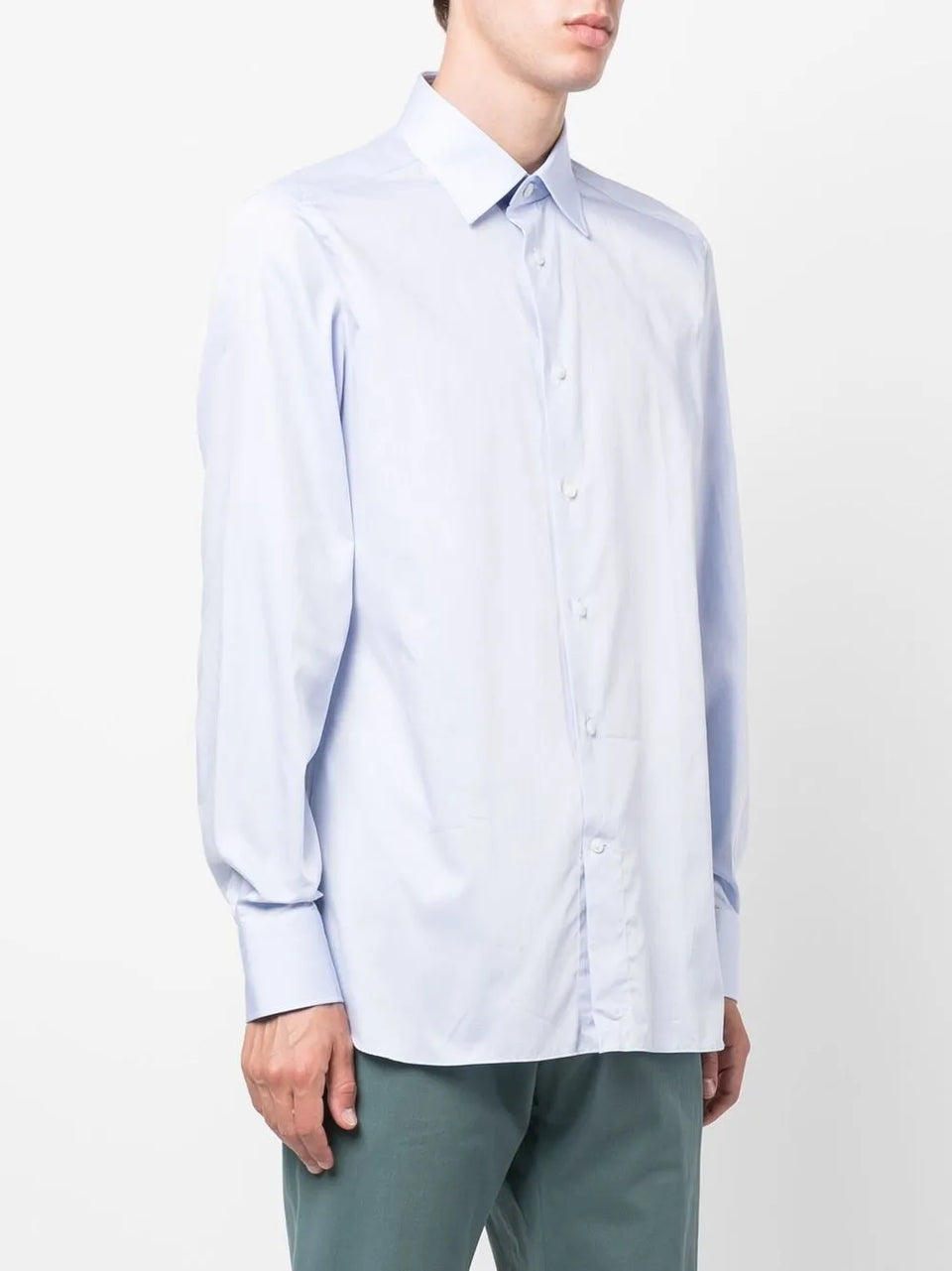 button-up cotton shirt