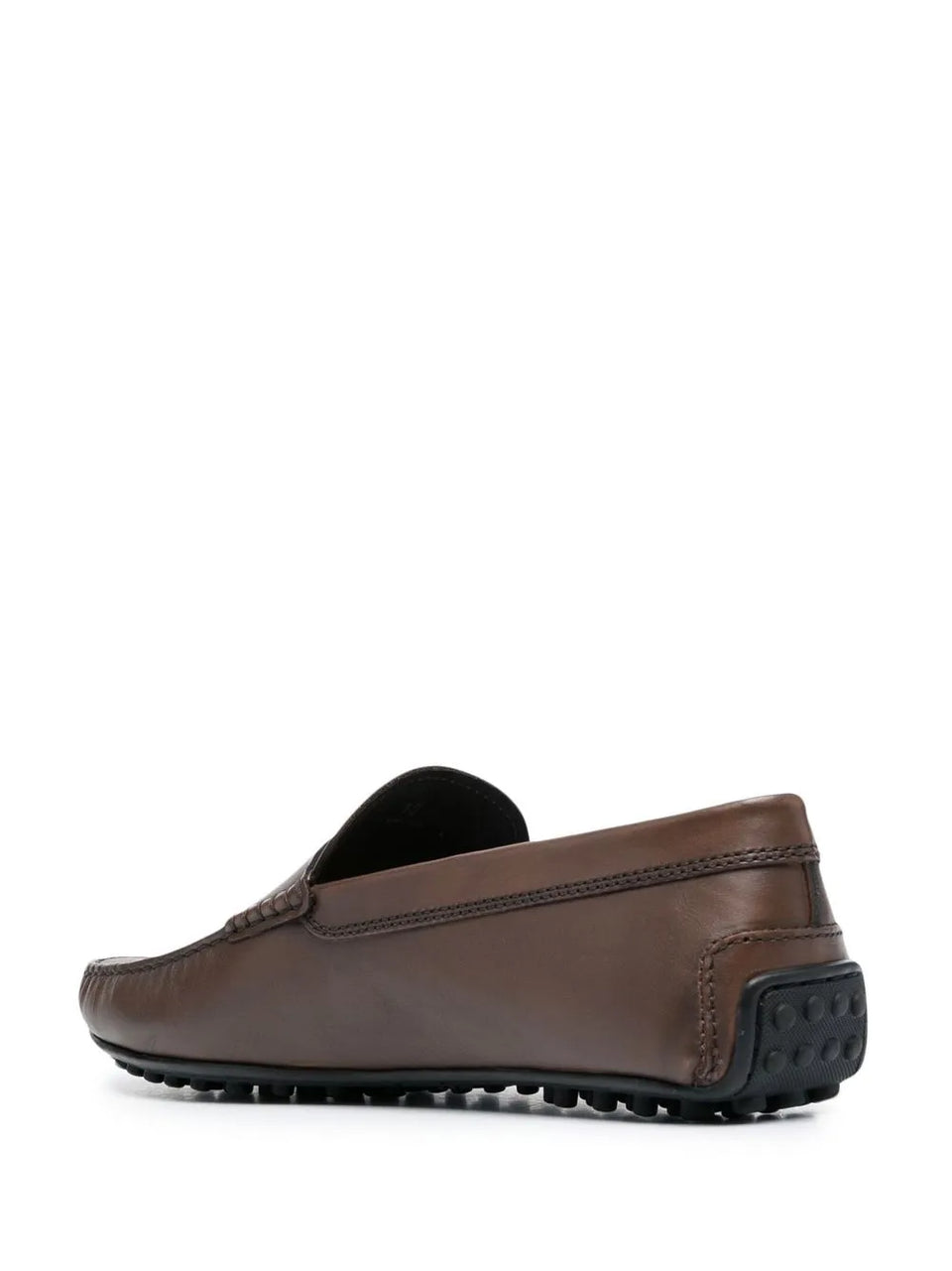 embossed-logo detail loafers