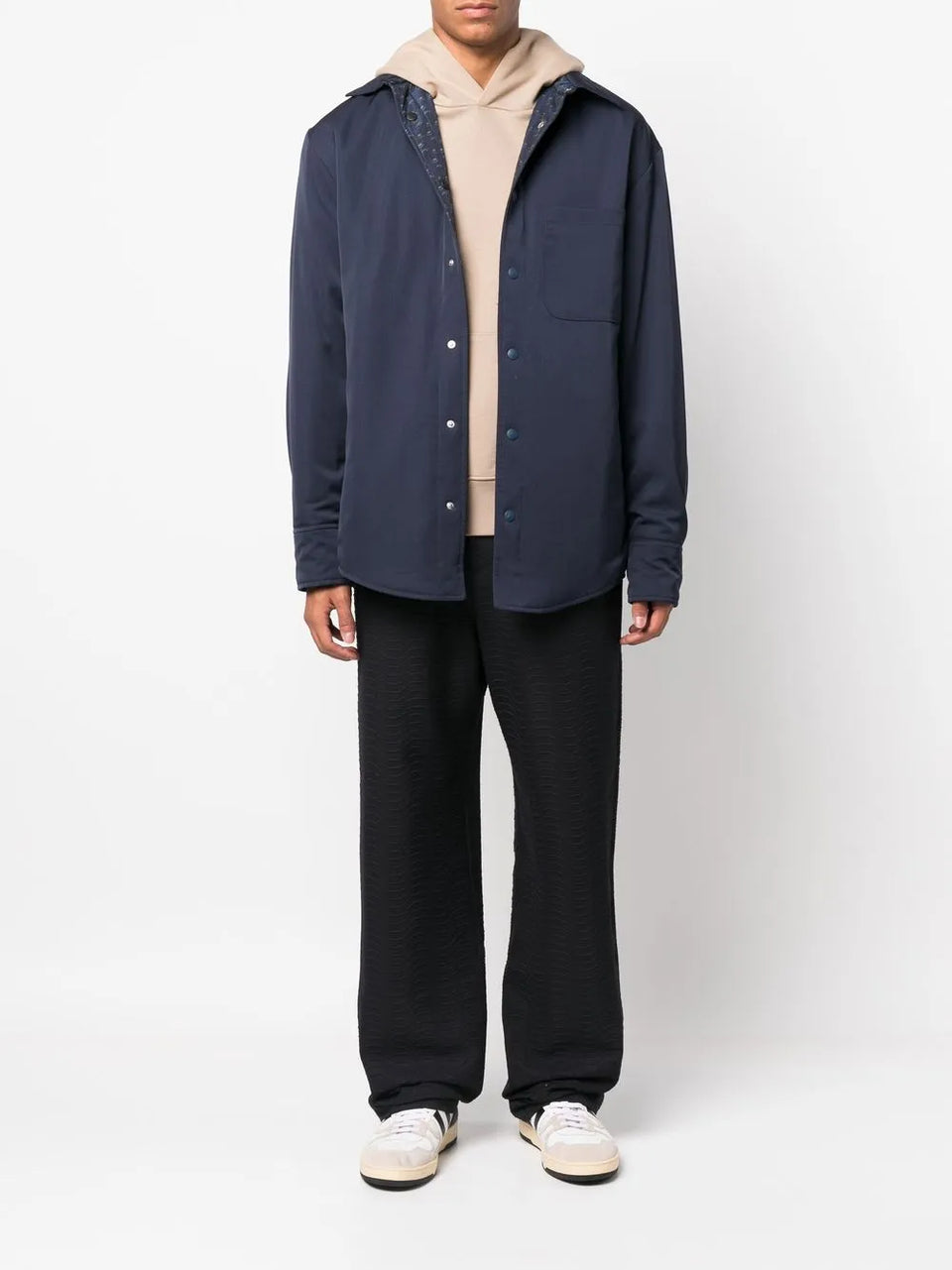 virgin-wool shirt jacket