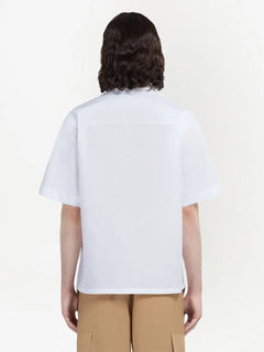 embroidered-logo short-sleeve shirt