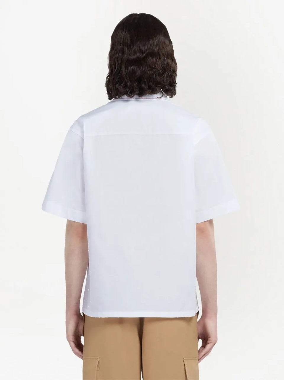 embroidered-logo short-sleeve shirt
