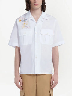 embroidered-logo short-sleeve shirt