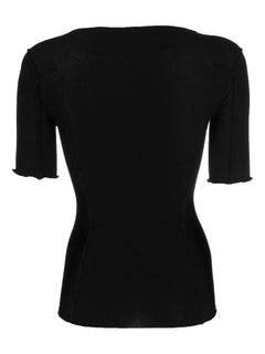 Omato stretch-organic cotton top