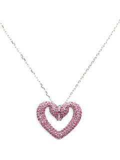 Una heart-charm necklace