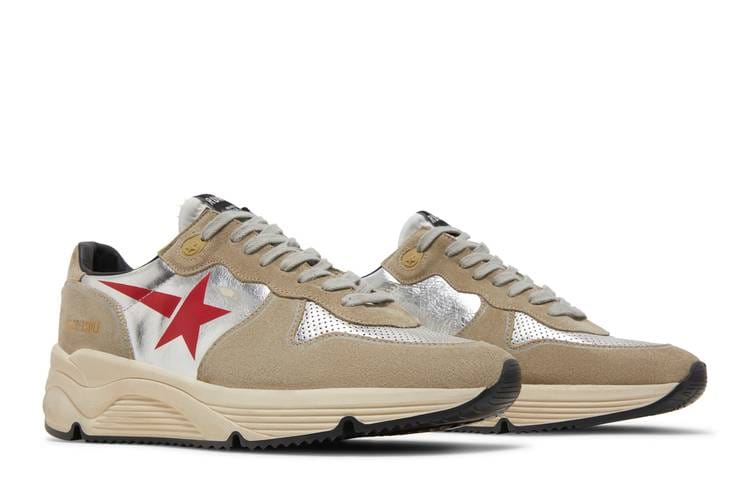 Golden Goose Running Sole Silver Ice Grey