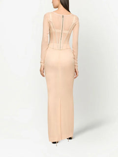 KIM DOLCE&GABBANA georgette maxi skirt