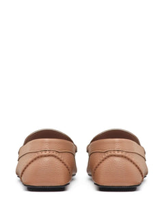 VLogo Signature leather driving shoes