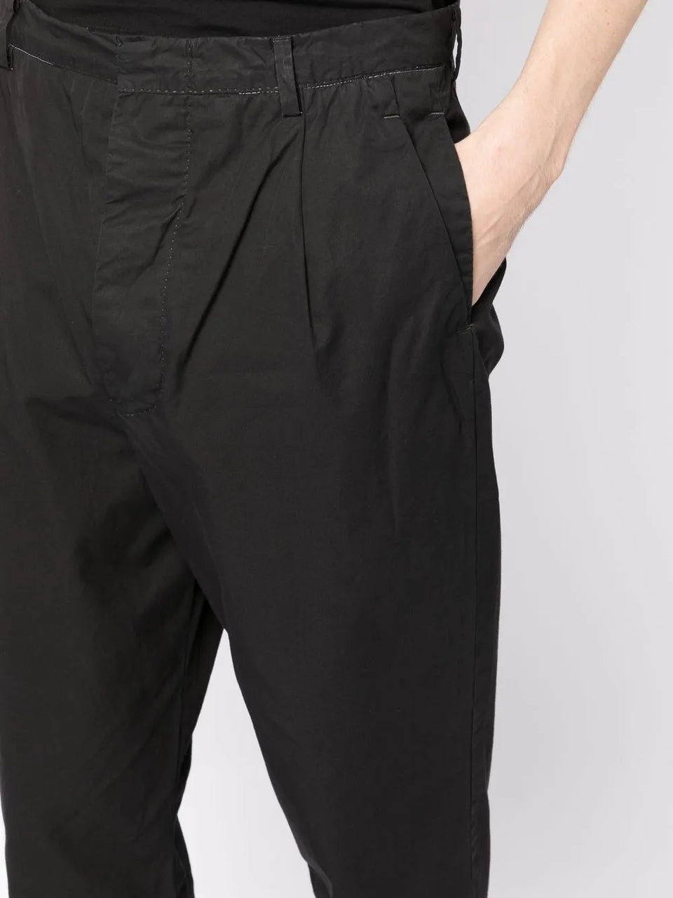 cotton tapered trousers