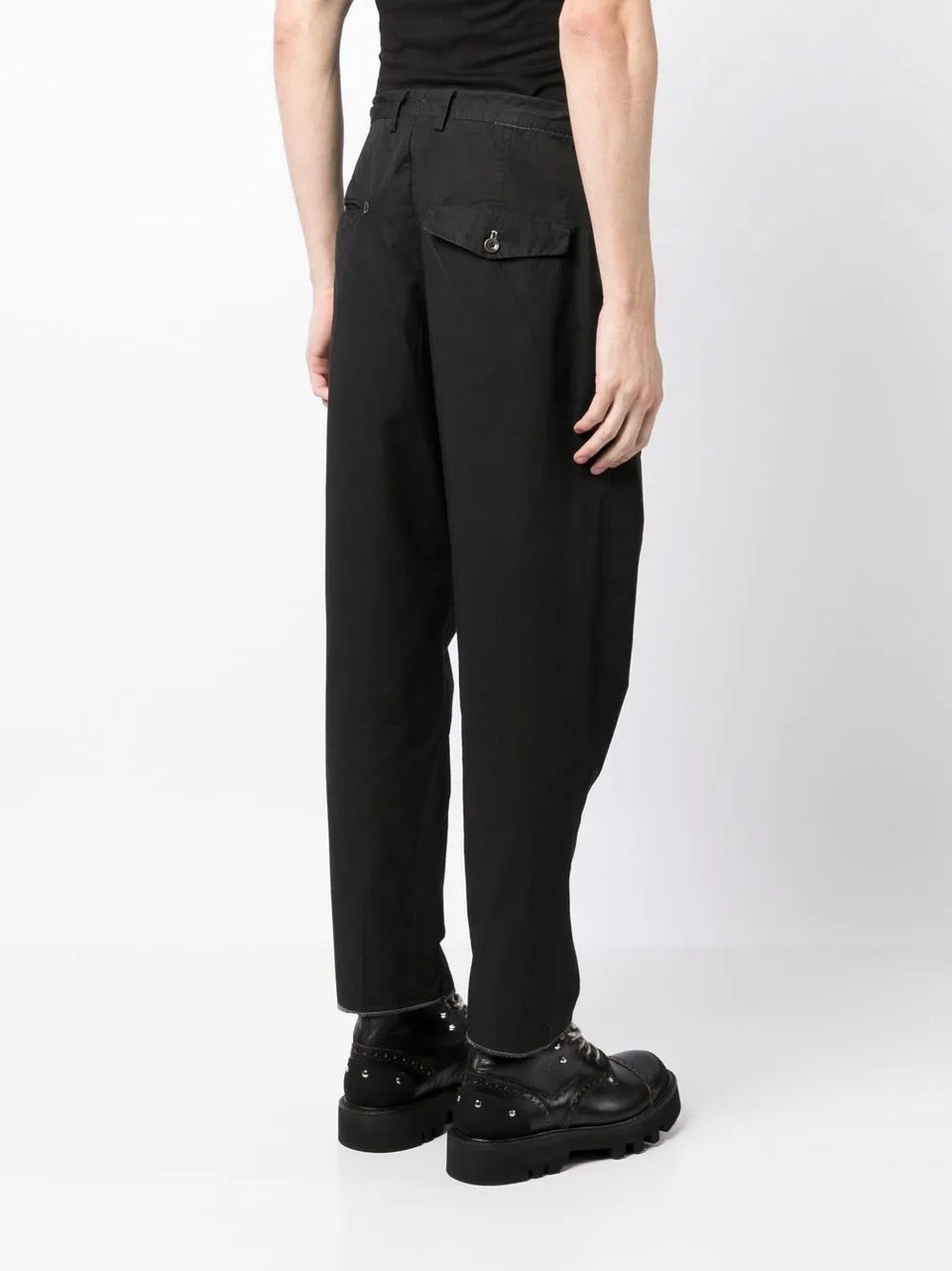 cotton tapered trousers