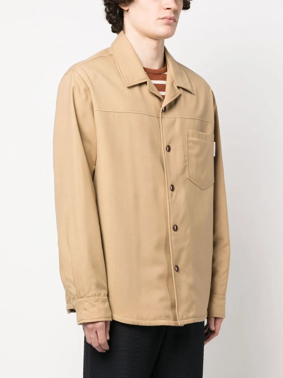 virgin-wool shirt jacket