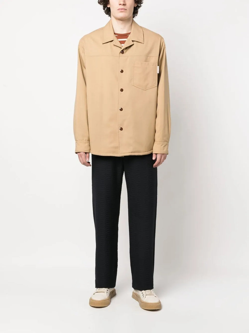 virgin-wool shirt jacket