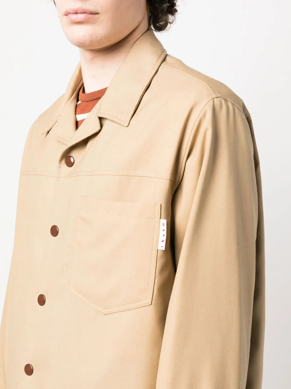 virgin-wool shirt jacket