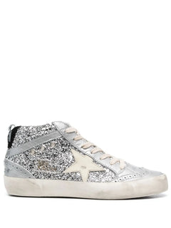glittered high-top sneakers
