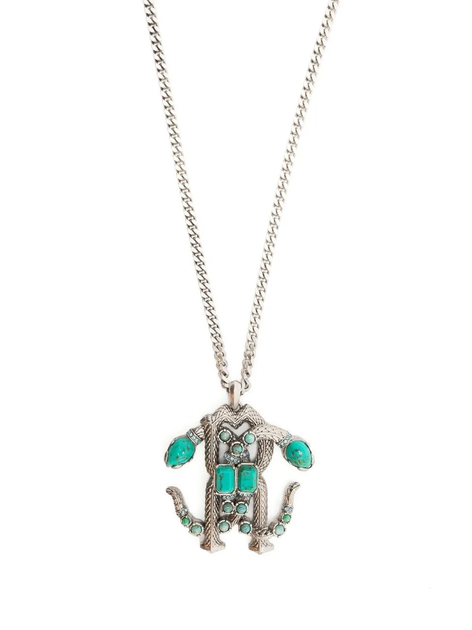 Mirror Snake pendant necklace