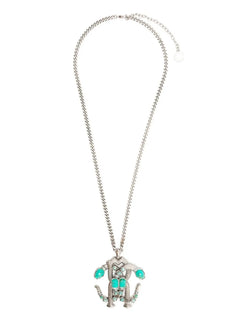 Mirror Snake pendant necklace