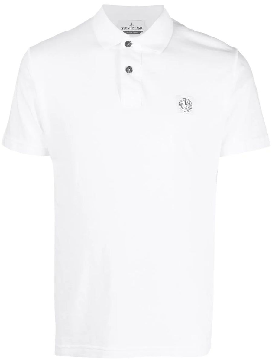 Compass-patch polo shirt