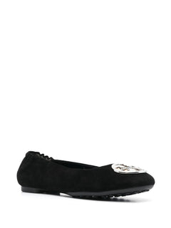 logo-plaque detail ballerina shoes
