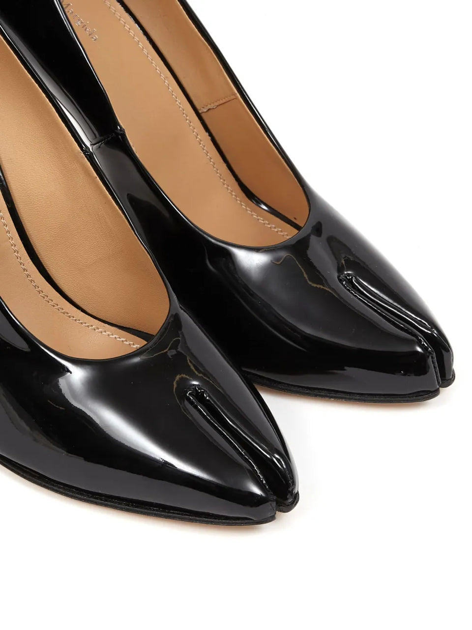 Tabi 110mm patent-leather pumps