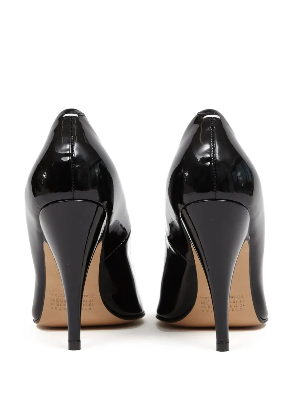 Tabi 110mm patent-leather pumps