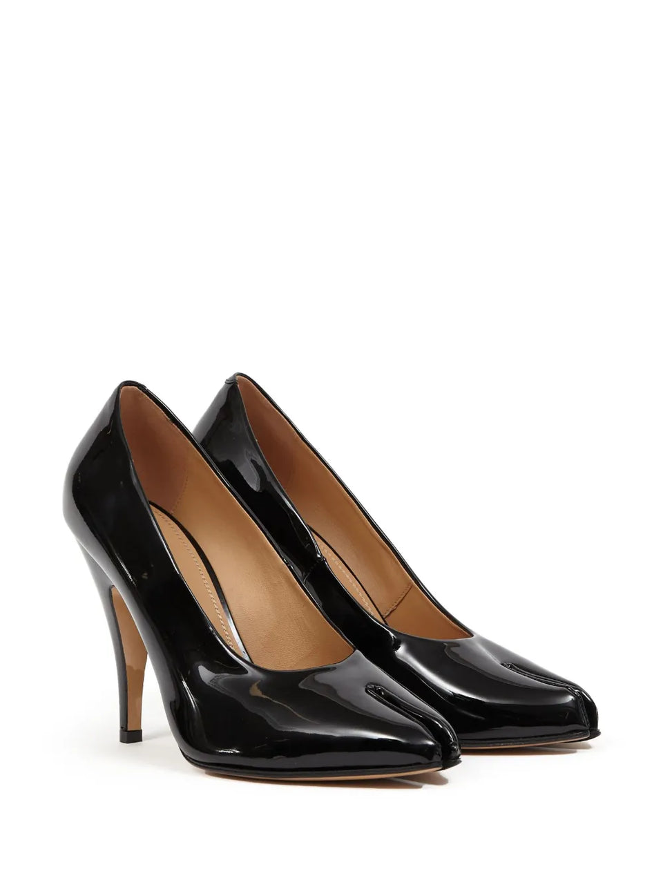 Tabi 110mm patent-leather pumps